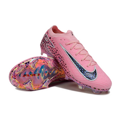 Chuteira Infantil Campo Nike Air Zoom Mercurial Vapor 16 Elite FG Rosa Claro
