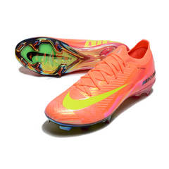 Chuteira Infantil Campo Nike Air Zoom Mercurial Vapor 16 Elite FG Rosa e Amarela