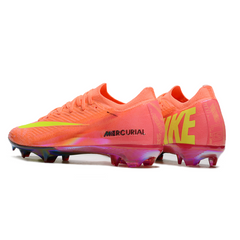 Chuteira Infantil Campo Nike Air Zoom Mercurial Vapor 16 Elite FG Rosa e Amarela