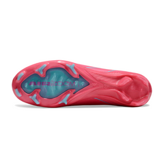 Chuteira Infantil Campo Nike Air Zoom Mercurial Vapor 16 Elite FG Rosa e Azul