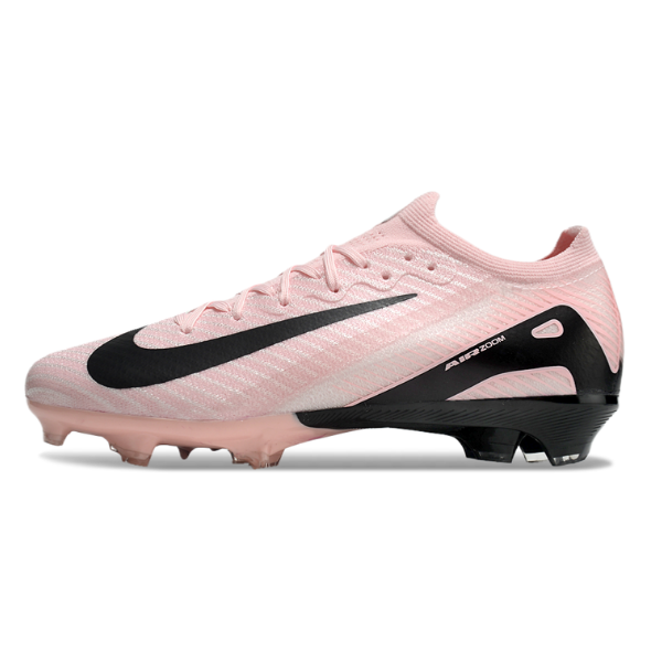 Chuteira Campo FG Nike Air Zoom Mercurial Vapor 16 Elite Rosa e Preta Infantil