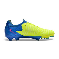 Chuteira Infantil Campo Nike Phantom GX2 Elite FG Amarela e Azul - VENI Futebol