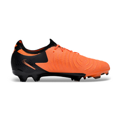 Chuteira Infantil Campo Nike Phantom GX2 Elite FG Laranja e Preta - VENI Futebol