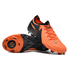 Chuteira Infantil Campo Nike Phantom GX2 Elite FG Laranja e Preta - VENI Futebol