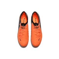 Chuteira Infantil Campo Nike Phantom GX2 Elite FG Laranja e Preta - VENI Futebol