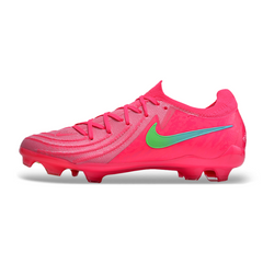 Chuteira Infantil Campo Nike Phantom GX2 Elite FG Rosa e Verde