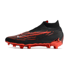 Chuteira Infantil Campo Nike Phantom GX Elite DF FG Preta e Vermelha