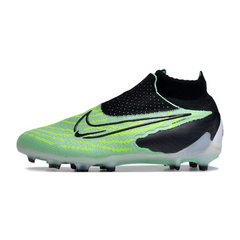 Chuteira Infantil Campo Nike Phantom GX Elite DF FG Verde e Preta