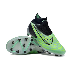 Chuteira Infantil Campo Nike Phantom GX Elite DF FG Verde e Preta - VENI Futebol