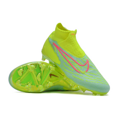 Chuteira Infantil Campo Nike Phantom GX Elite DF FG Verde e Rosa - VENI Futebol