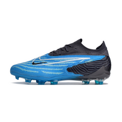 Chuteira Infantil Campo Nike Phantom GX Elite FG Azul e Preta