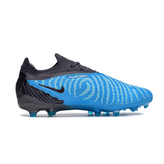 Chuteira Infantil Campo Nike Phantom GX Elite FG Azul e Preta - VENI Futebol