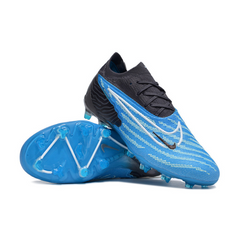 Chuteira Infantil Campo Nike Phantom GX Elite FG Azul e Preta - VENI Futebol