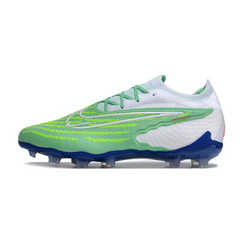 Chuteira Infantil Campo Nike Phantom GX Elite FG Branca e Verde