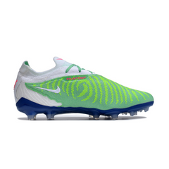 Chuteira Infantil Campo Nike Phantom GX Elite FG Branca e Verde - VENI Futebol