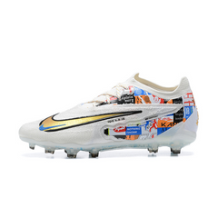 Chuteira Infantil Campo Nike Phantom GX Elite FG Kane Branca Pack