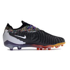 Chuteira Infantil Campo Nike Phantom GX Elite FG Preta e Colorida - VENI Futebol