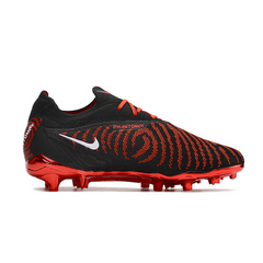 Chuteira Infantil Campo Nike Phantom GX Elite FG Preta e Vermelha - VENI Futebol