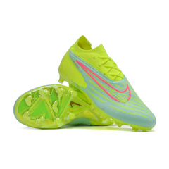 Chuteira Infantil Campo Nike Phantom GX Elite FG Verde e Rosa - VENI Futebol