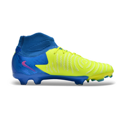 Chuteira Infantil Campo Nike Phantom Luna 2 Elite FG Amarela e Azul - VENI Futebol