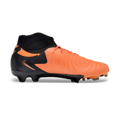 Chuteira Infantil Campo Nike Phantom Luna 2 Elite FG Laranja e Preta - VENI Futebol