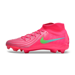 Chuteira Infantil Campo Nike Phantom Luna 2 Elite FG Rosa e Verde