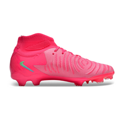 Chuteira Infantil Campo Nike Phantom Luna 2 Elite FG Rosa e Verde - VENI Futebol