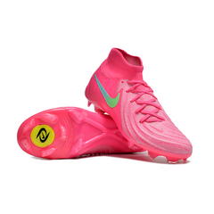 Chuteira Infantil Campo Nike Phantom Luna 2 Elite FG Rosa e Verde - VENI Futebol