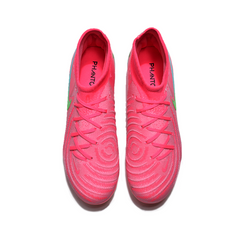 Chuteira Infantil Campo Nike Phantom Luna 2 Elite FG Rosa e Verde - VENI Futebol