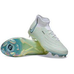 Chuteira Infantil Campo Nike Phantom Luna Elite FG Branca, Verde e Azul - VENI Futebol