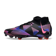 Chuteira Infantil Campo Nike Phantom Luna Elite FG Preta e Rosa