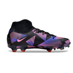 Chuteira Infantil Campo Nike Phantom Luna Elite FG Preta e Rosa - VENI Futebol