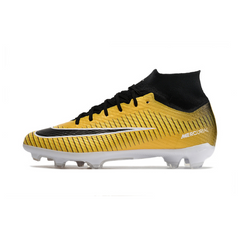 Chuteira Infantil Campo Nike Zoom Mercurial Superfly 9 Elite FG Amarela e Preta - VENI Futebol