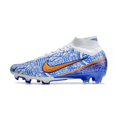 Chuteira Infantil Campo Nike Zoom Mercurial Superfly 9 Elite FG Azul CR7 Pack - VENI Futebol