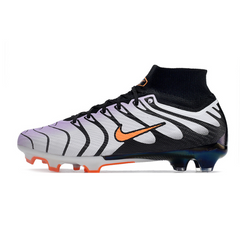 Chuteira Infantil Campo Nike Zoom Mercurial Superfly 9 Elite FG Cinza e Preta