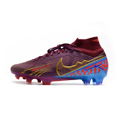 Chuteira Infantil Campo Nike Zoom Mercurial Superfly 9 Elite FG Mbappe Roxo