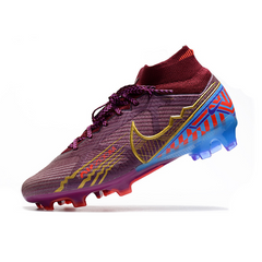 Chuteira Infantil Campo Nike Zoom Mercurial Superfly 9 Elite FG Mbappe Roxo - VENI Futebol