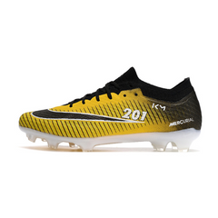 Chuteira Infantil Campo Nike Zoom Mercurial Vapor 15 Elite FG Amarela e Preta - VENI Futebol