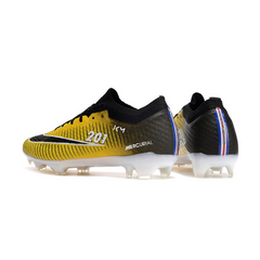 Chuteira Infantil Campo Nike Zoom Mercurial Vapor 15 Elite FG Amarela e Preta - VENI Futebol