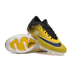 Chuteira Infantil Campo Nike Zoom Mercurial Vapor 15 Elite FG Amarela e Preta - VENI Futebol