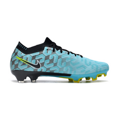 Chuteira Infantil Campo Nike Zoom Mercurial Vapor 15 Elite FG Azul Claro e Preta - VENI Futebol