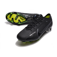 Chuteira Infantil Campo Nike Zoom Mercurial Vapor 15 Elite FG Black Pack - VENI Futebol