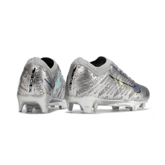 Chuteira Infantil Campo Nike Zoom Mercurial Vapor 15 Elite FG Prata - VENI Futebol