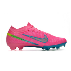 Chuteira Infantil Campo Nike Zoom Mercurial Vapor 15 Elite FG Rosa e Azul - VENI Futebol