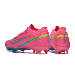 Chuteira Infantil Campo Nike Zoom Mercurial Vapor 15 Elite FG Rosa e Azul - VENI Futebol