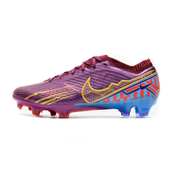 Chuteira Infantil Campo Nike Zoom Mercurial Vapor 15 Elite FG Roxa Mbappe Pack - VENI Futebol