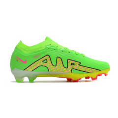 Chuteira Infantil Campo Nike Zoom Mercurial Vapor 15 Elite FG Verde e Amarela - VENI Futebol