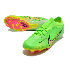 Chuteira Infantil Campo Nike Zoom Mercurial Vapor 15 Elite FG Verde e Amarela - VENI Futebol