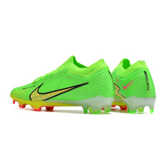 Chuteira Infantil Campo Nike Zoom Mercurial Vapor 15 Elite FG Verde e Amarela - VENI Futebol