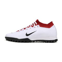 Chuteira Infantil Society Nike Zoom Mercurial Vapor 15 Elite TF Branca e Vermelha Total 90